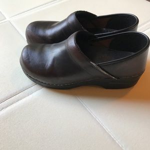 Dansko Brown Leather Professional Clogs